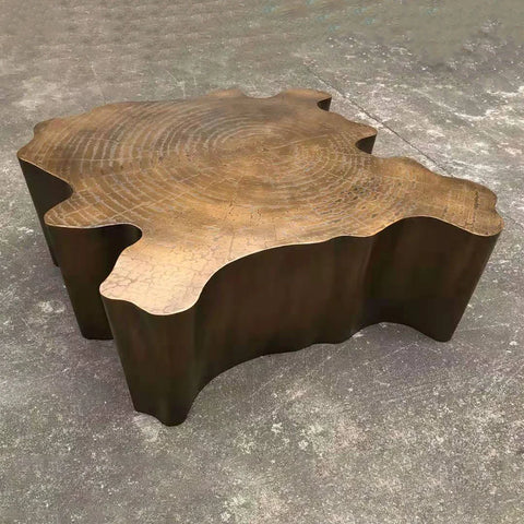 Growth Ring Solid Wood Coffee Table