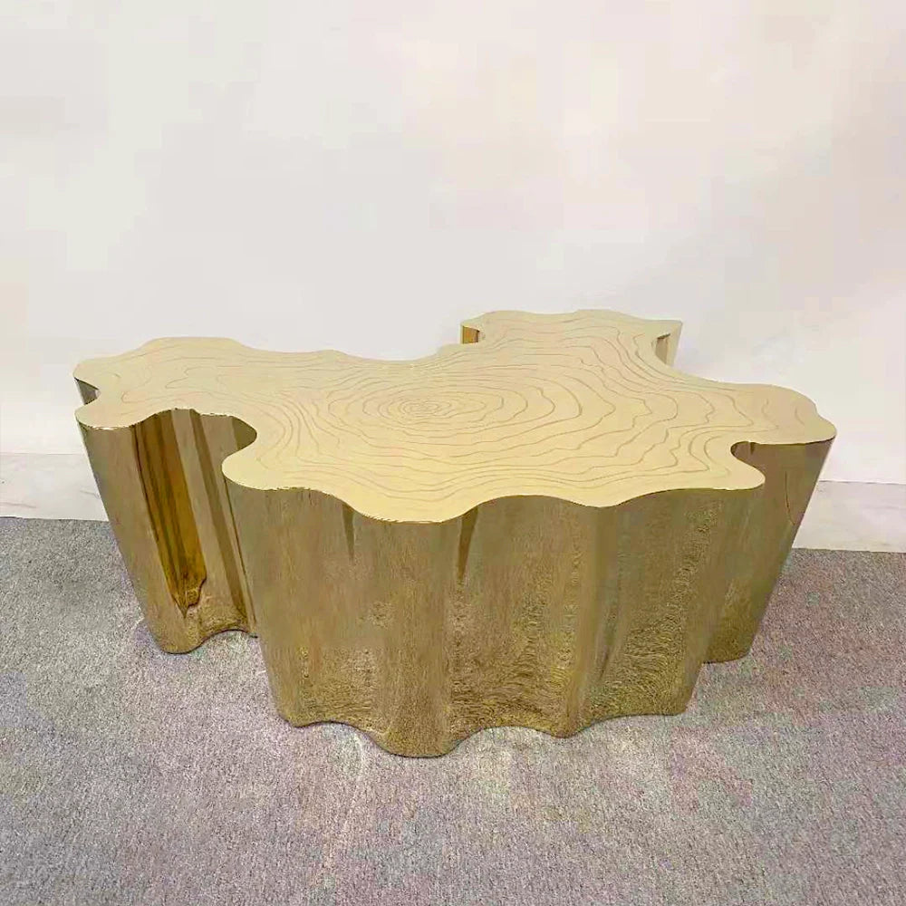 Growth Ring Solid Wood Coffee Table