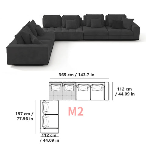 Lvasse Modular Sectional Sofa