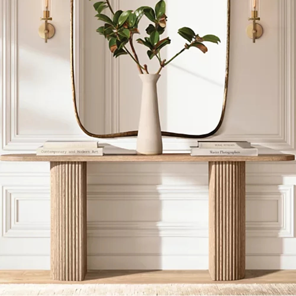 Mulho Plank Wood Console Table