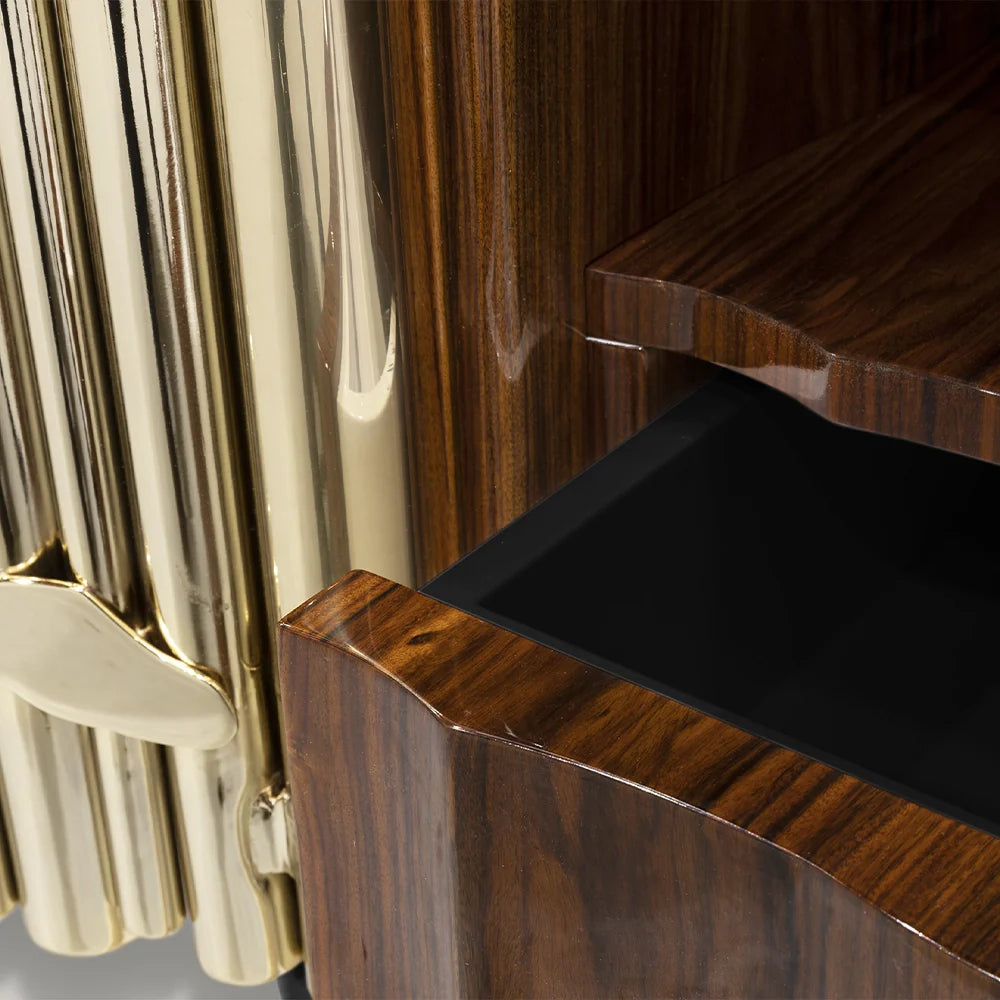 Orchestral Metal Bedside Table