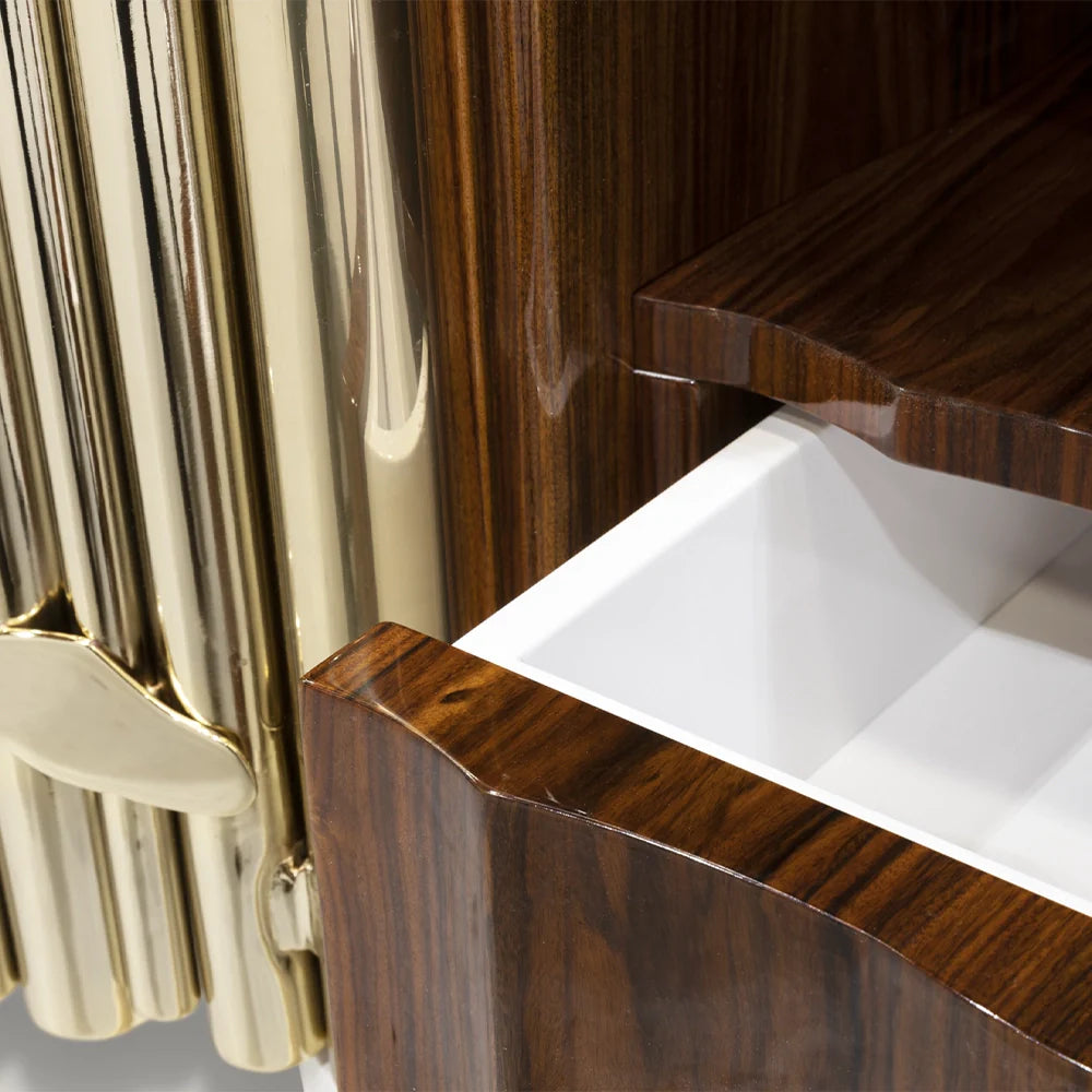 Orchestral Metal Bedside Table