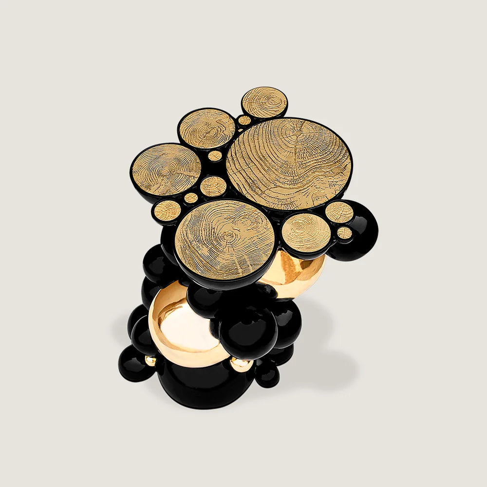 Bubble Boca Gold Side Table