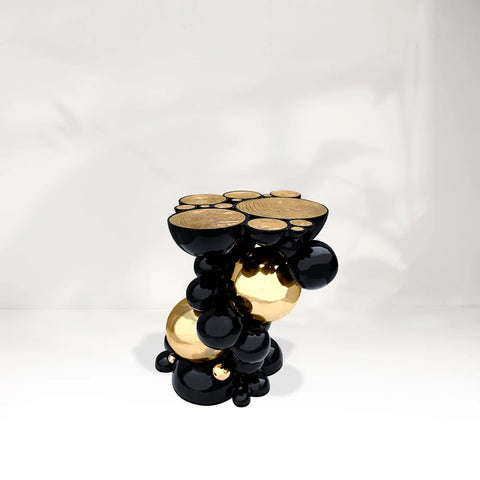 Bubble Boca Gold Side Table