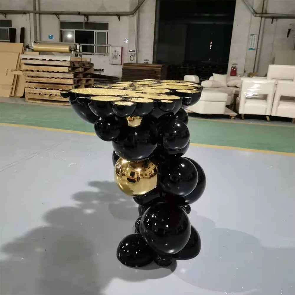 Bubble Boca Gold Side Table