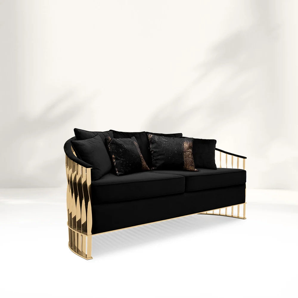 Princess's Crown Black Sofa