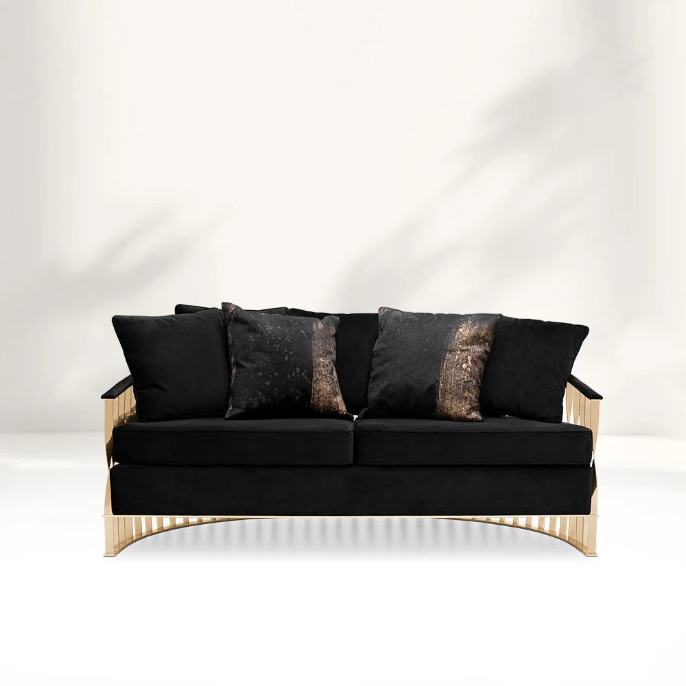 Princess's Crown Black Sofa