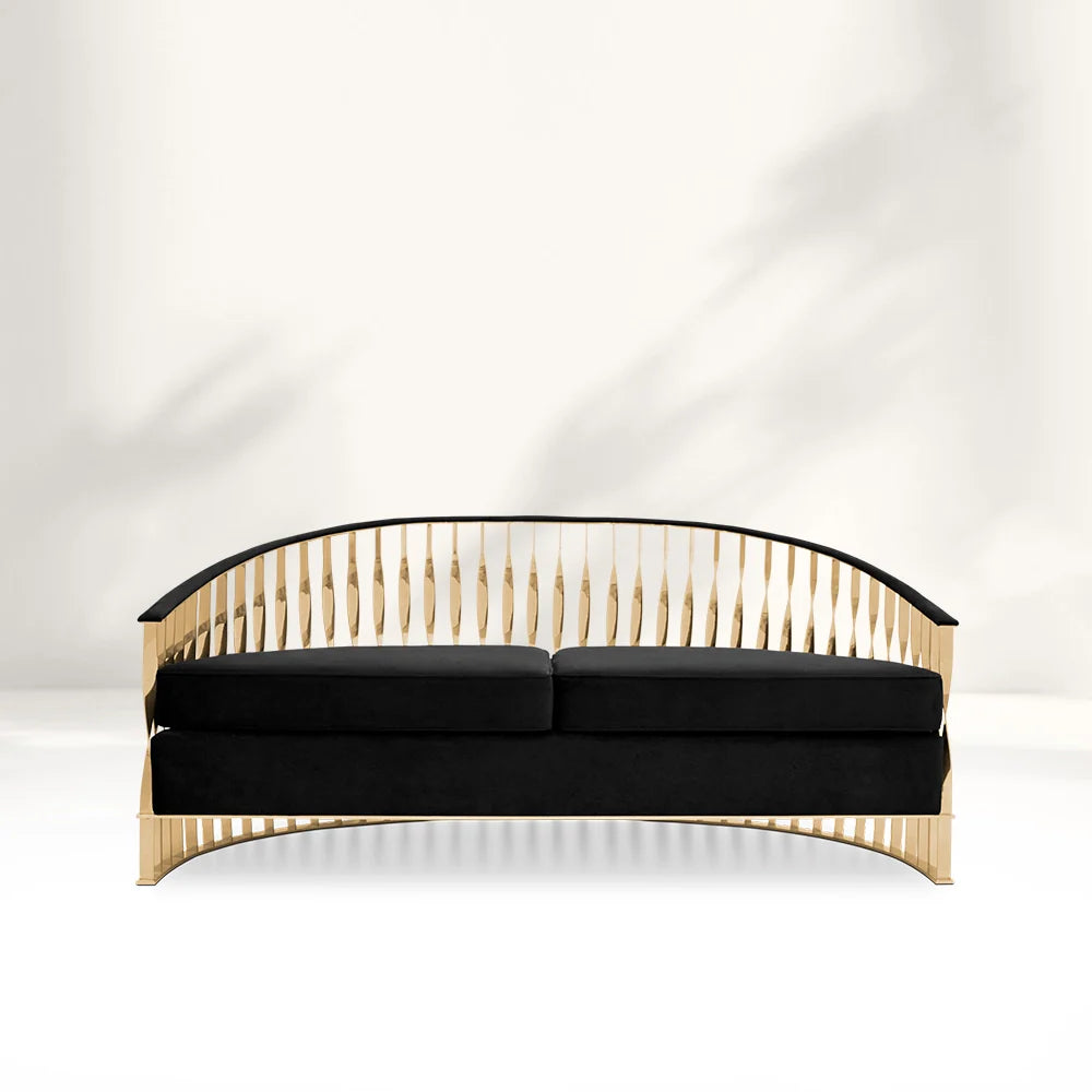 Princess's Crown Black Sofa