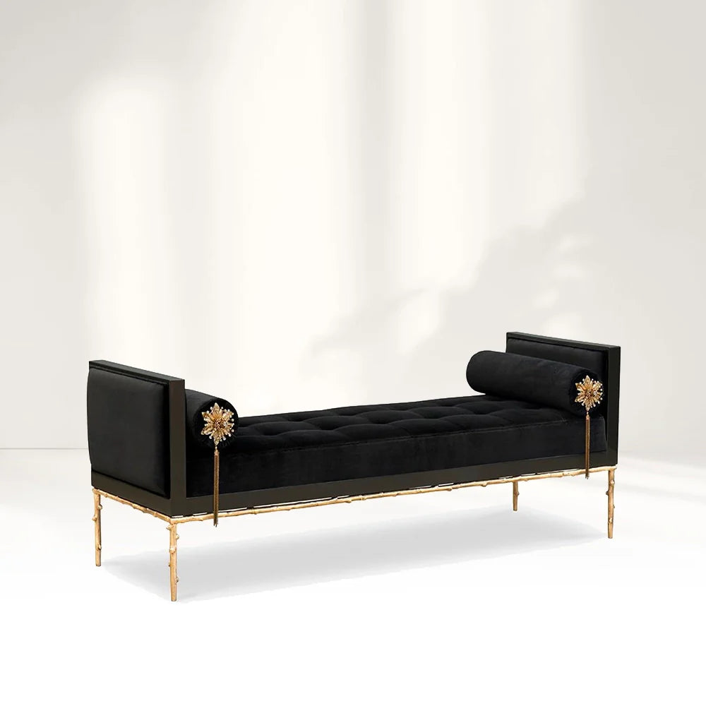 Prive Velvet Daybed & Reclining Sofa