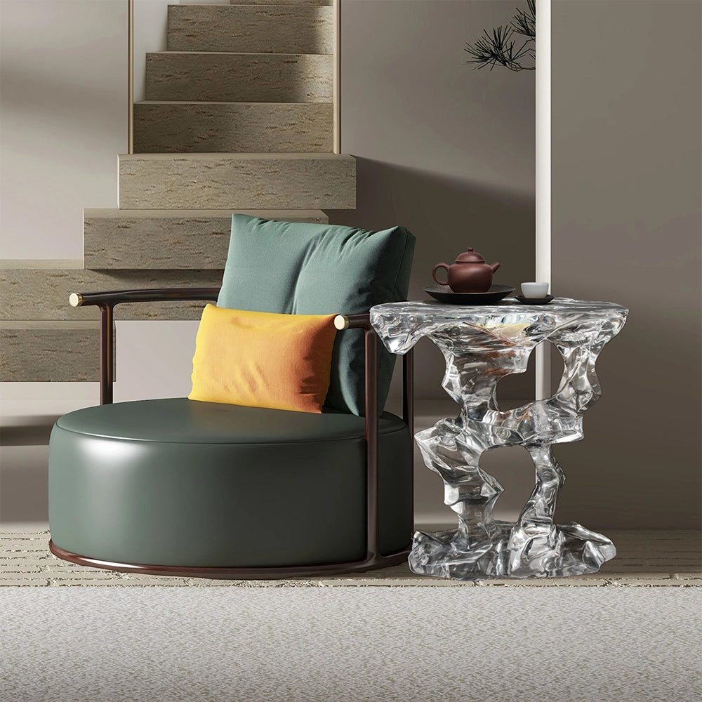 Taihu Stone Acrylic Side Table