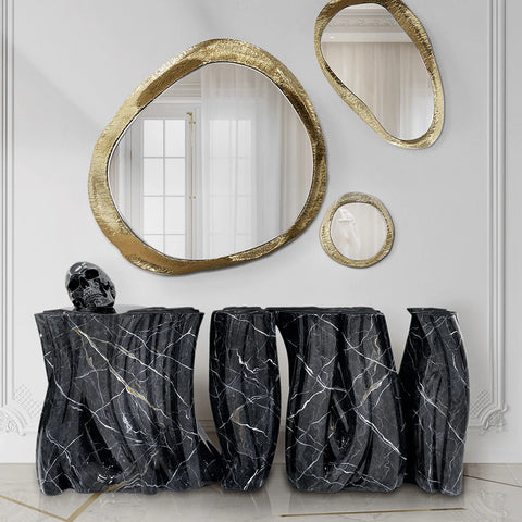 Tassels Marble Console Table