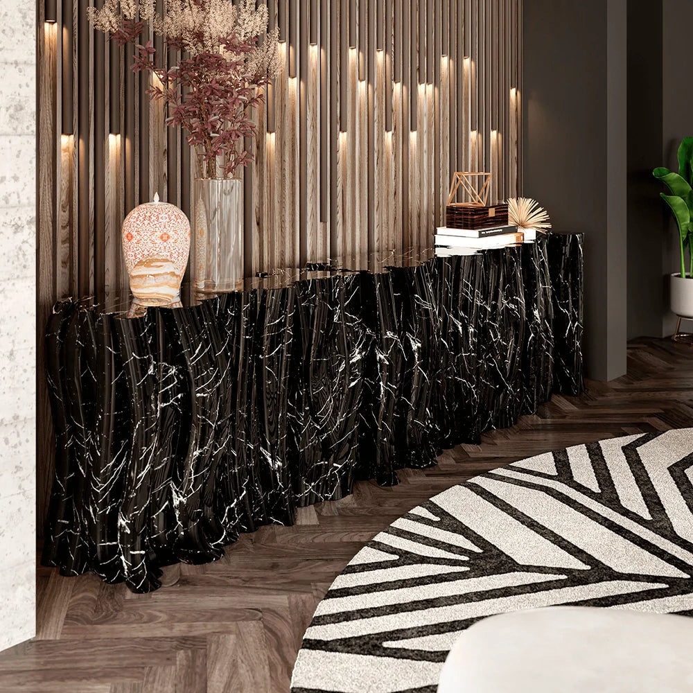 Tassels Marble Console Table