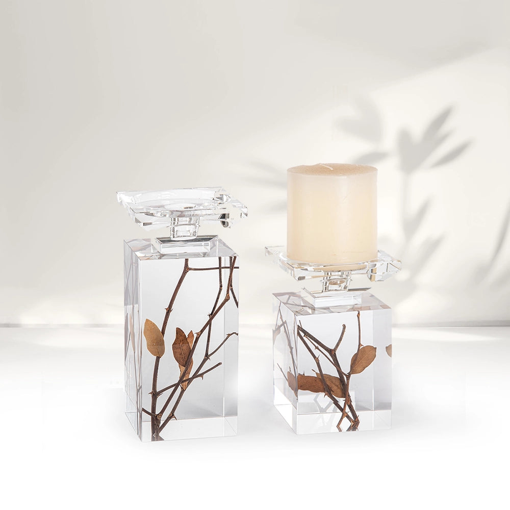 Tree Branches Acrylic Candleholder