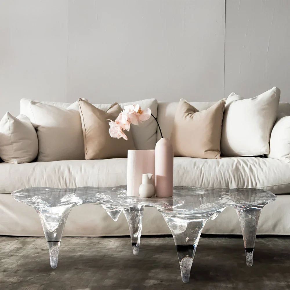 Water Shape Acrylic Coffee Table