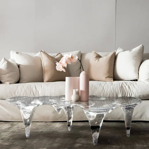 Water Shape Acrylic Coffee Table