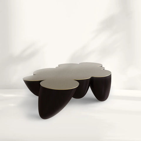 Peninsula Round Black Coffee Table