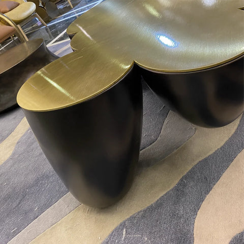 Peninsula Round Black Coffee Table