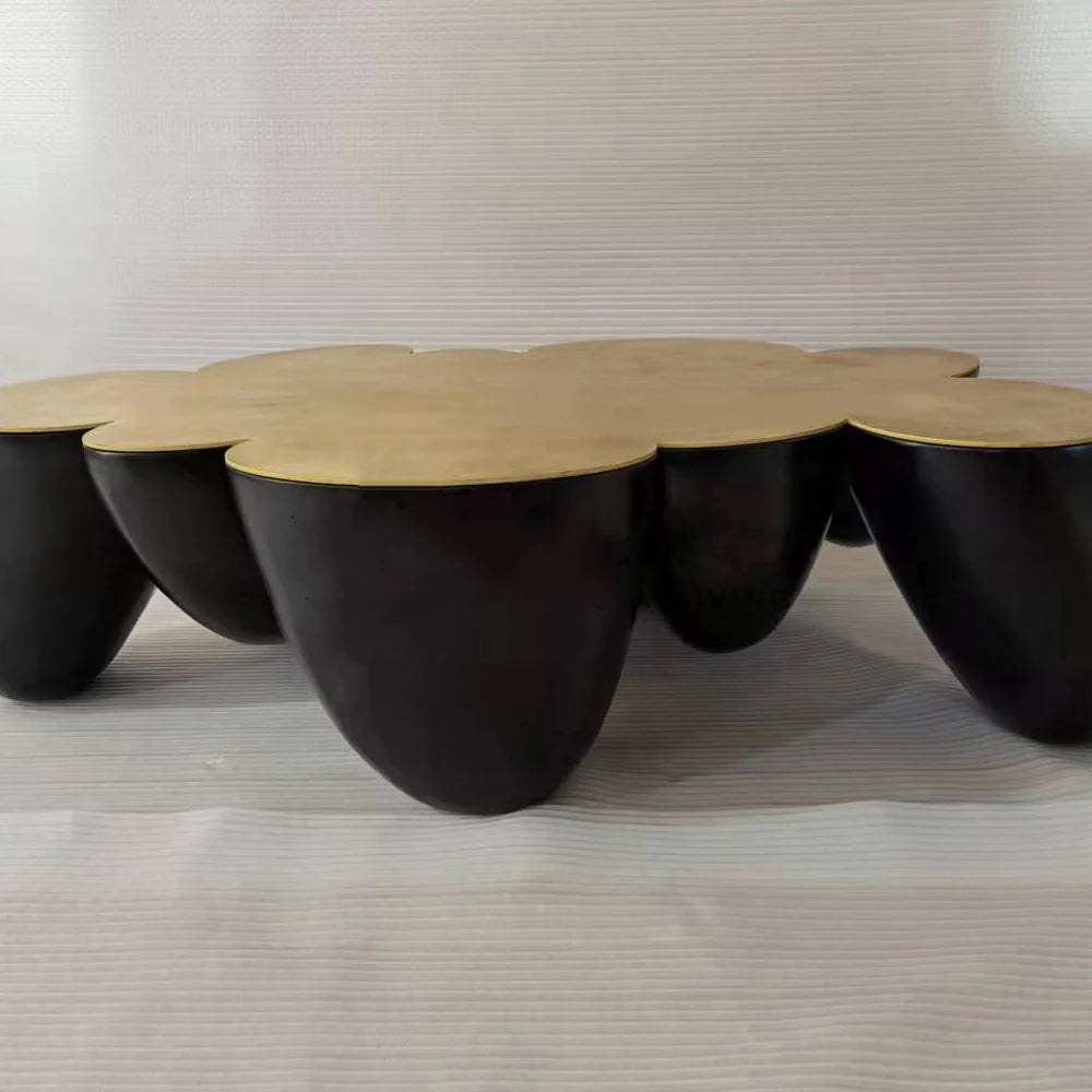 Peninsula Round Black Coffee Table