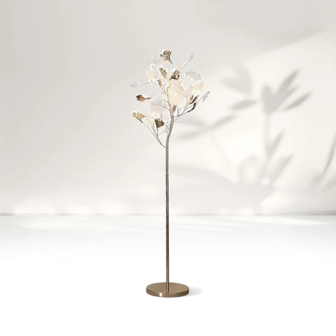 Ceramic Gingko Leaf Floor Lamp