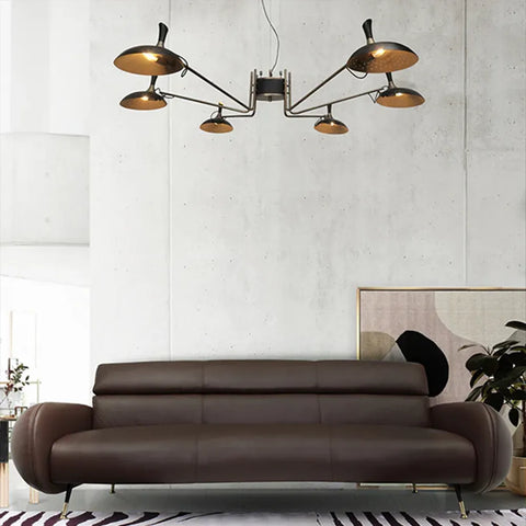 Abbey Suspension Brass Lamp