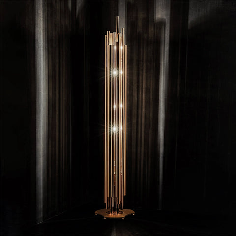 Brubeck Brass Floor Lamp