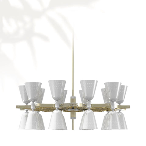 Charles Suspension Brass Lamp