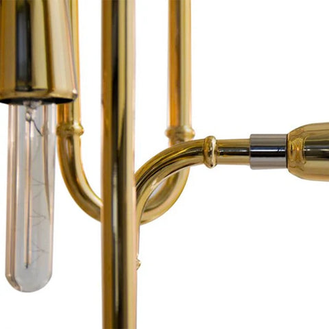 Clark Suspension Brass Lamp