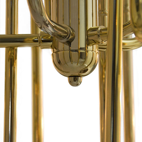 Clark Suspension Brass Lamp