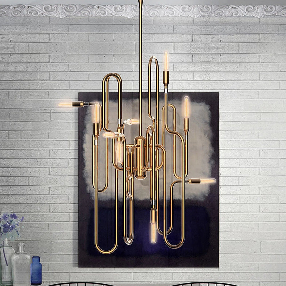 Clark Suspension Brass Lamp