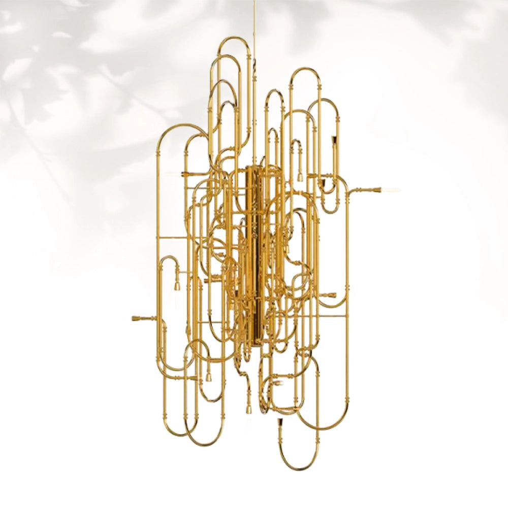 Clark Suspension Brass Lamp