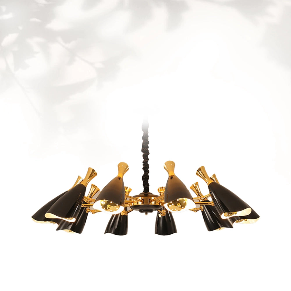 Duke Round Brass Modern Suspension Lamp