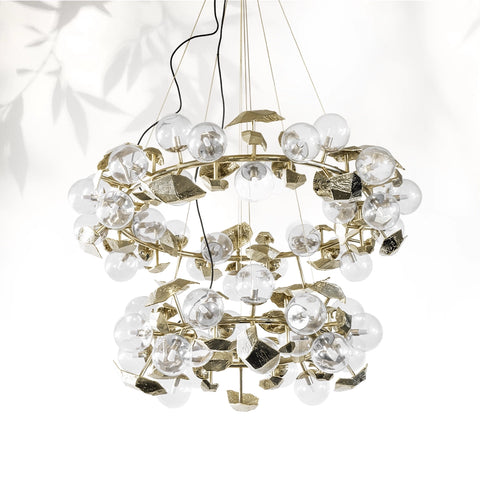 Boca Hera Round II Brass Chandelier