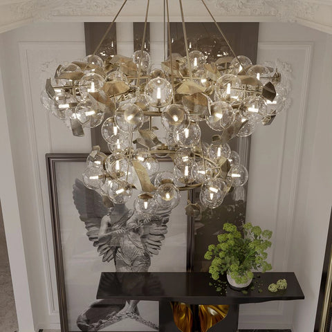 Boca Hera Round II Brass Chandelier