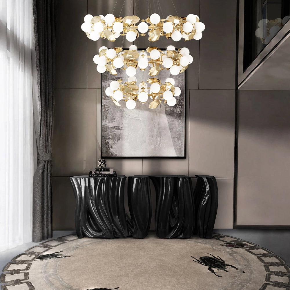 Boca Hera Round III Brass Chandelier