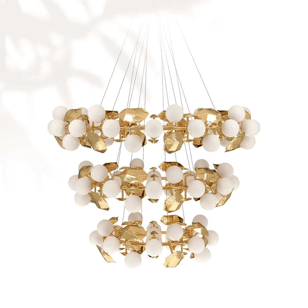 Boca Hera Round III Brass Chandelier