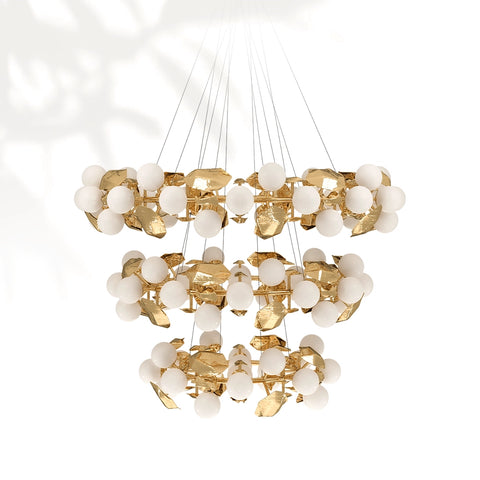 Boca Hera Round III Brass Chandelier