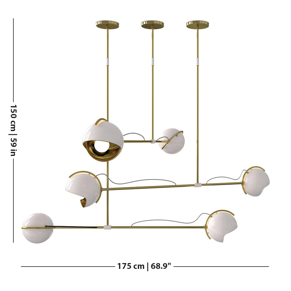 Laine Brass Modern Chandelier