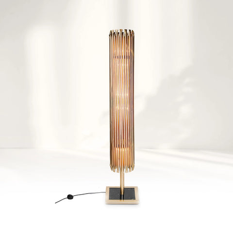 Matheny Brass Stilnovo Floor Lamp