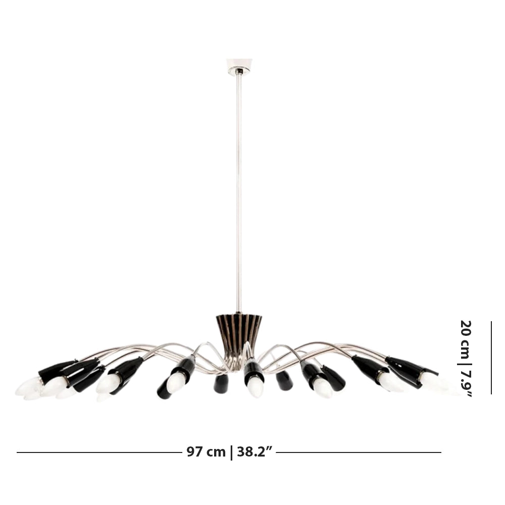 Norah Mid-Century Modern Chandelier