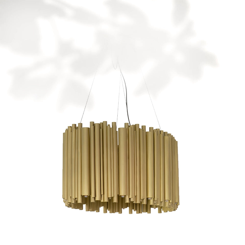 Orchestral Oval Brass Suspension Lamp