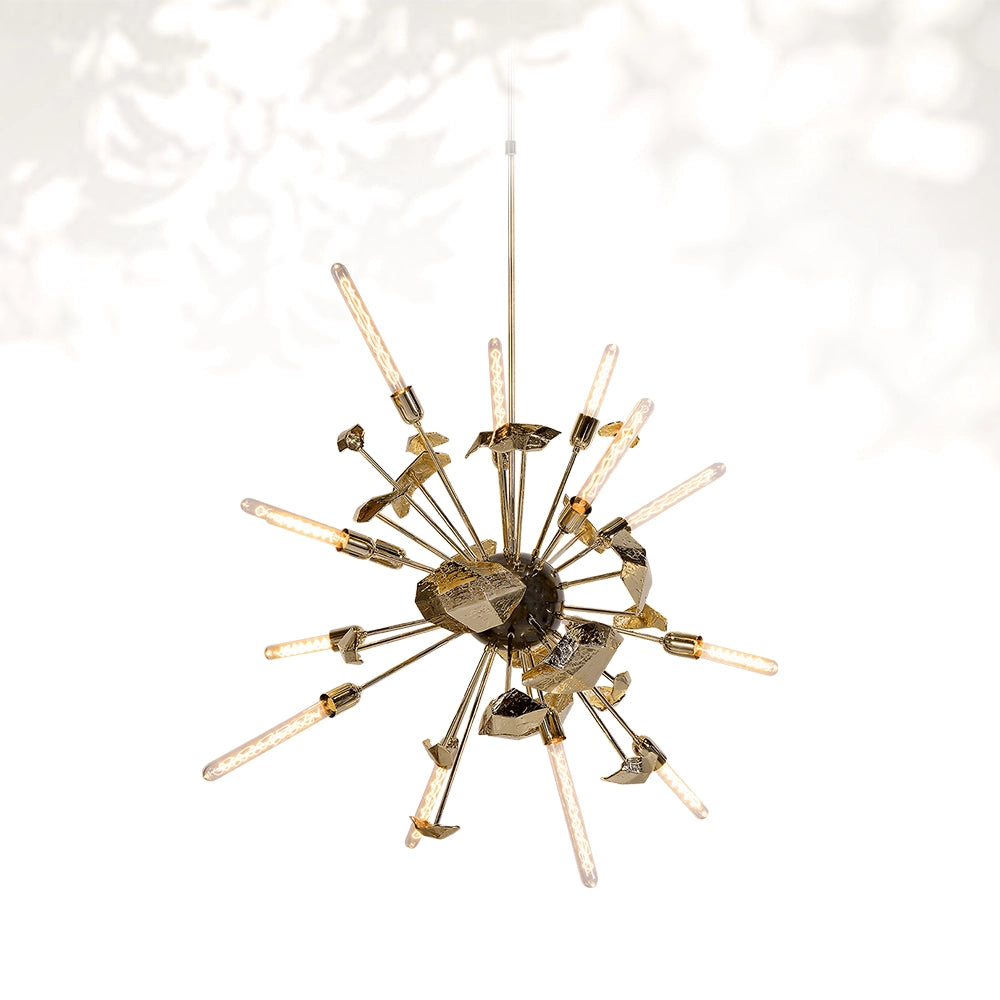 Supernova Brass Chandelier