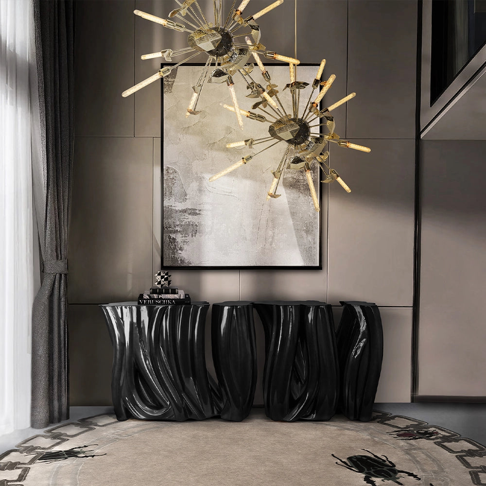 Supernova Brass Chandelier