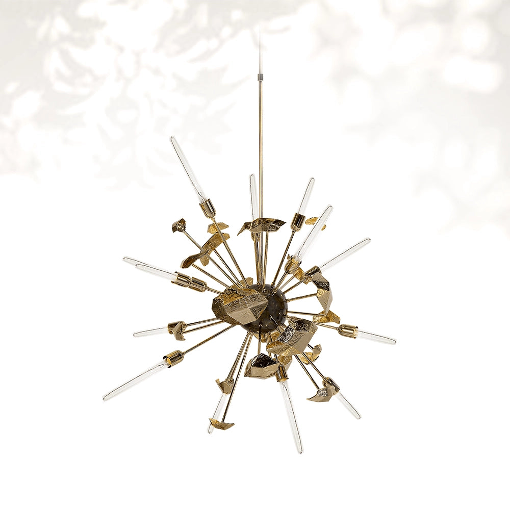 Supernova Brass Chandelier