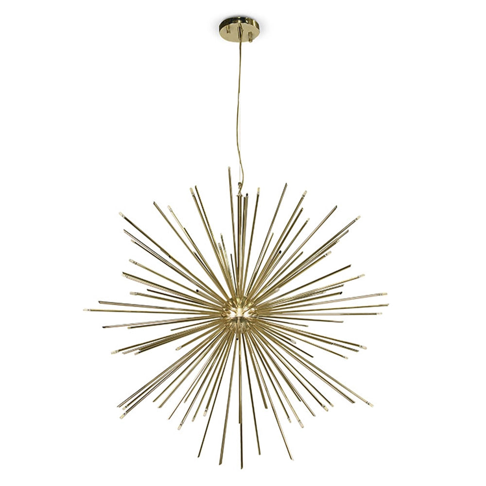 Supernova Modern Brass Chandelier