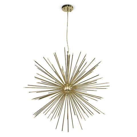 Supernova Modern Brass Chandelier