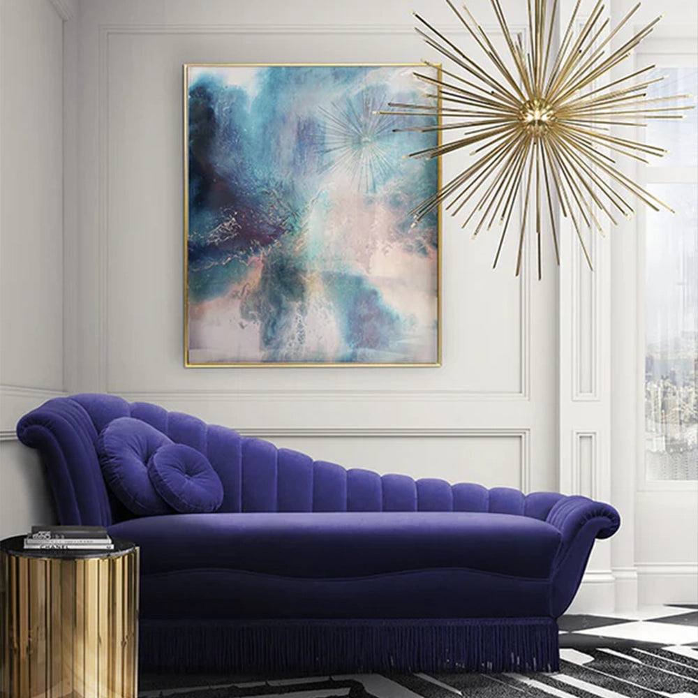 Supernova Modern Brass Chandelier