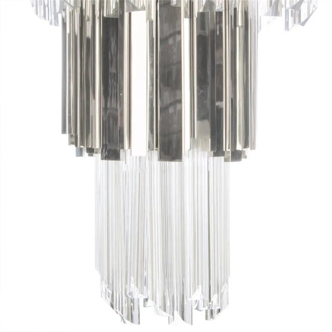 Water Cube Brass Crystal Chandelier