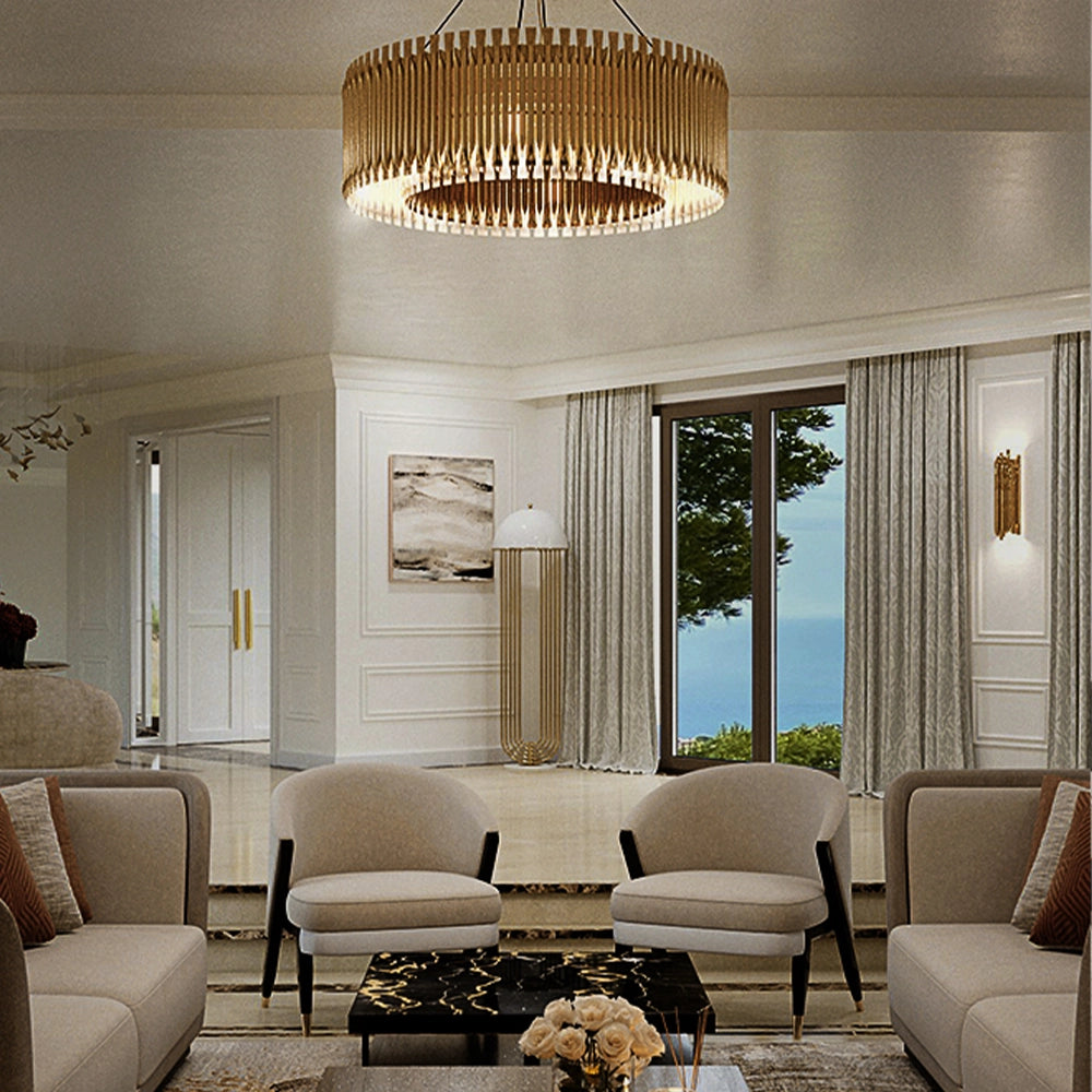 Yianshan Round Modern Chandelier