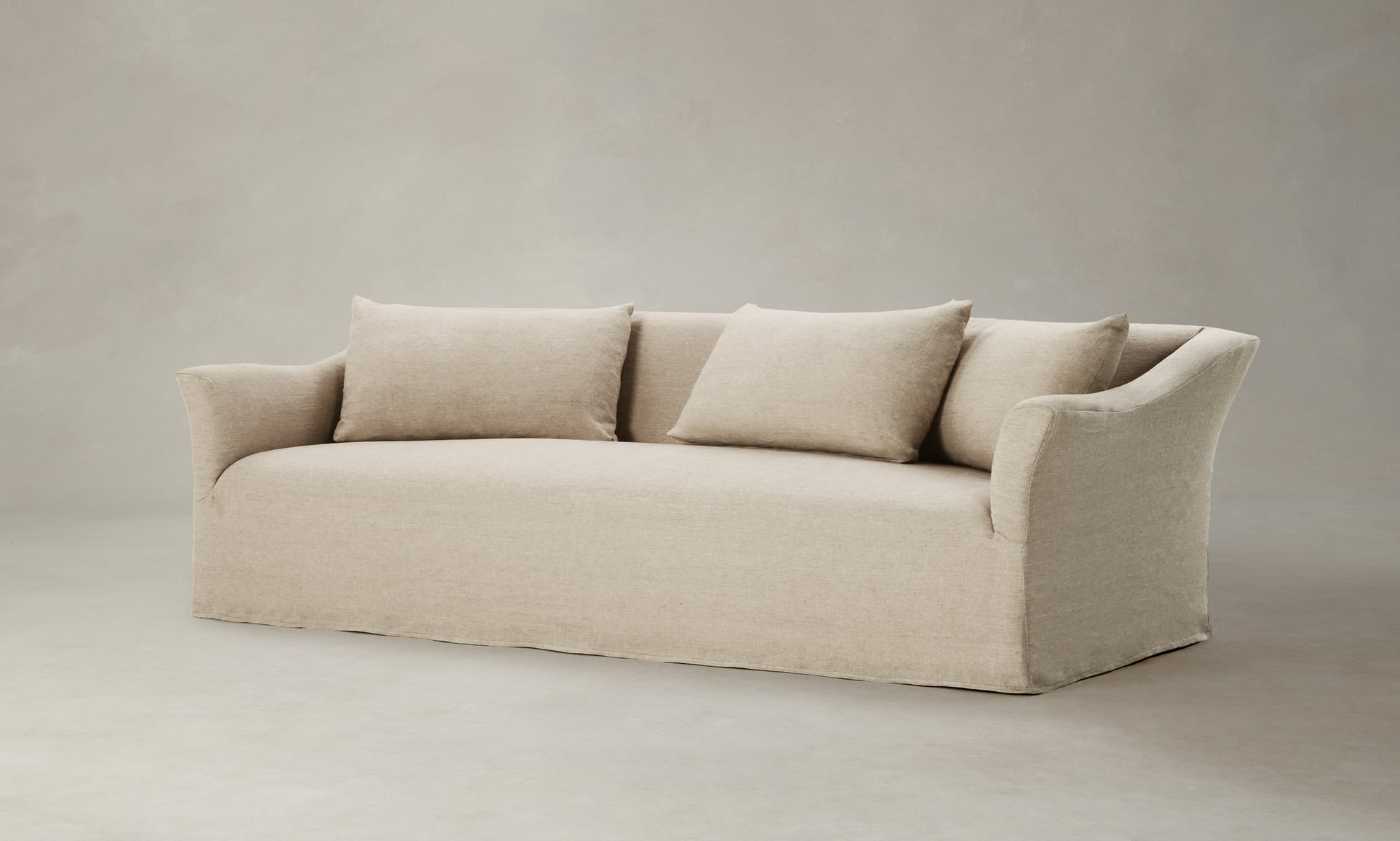 Leond Sofa - Performance Stonewashed Linen Dew