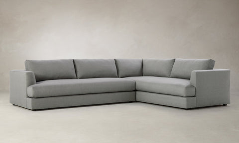 Tarick Sectional Sofa - Performance Melange Weave Night